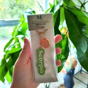 Scorpio zodiac sign astrology keychain bag green gold dangle plated jewelry fash